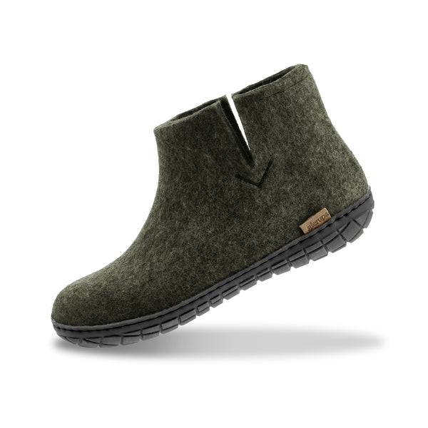 glerups Boot with natural rubber sole - black Boot with rubber sole Forest