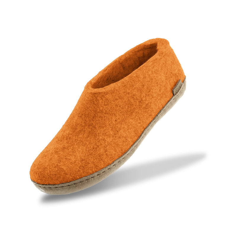 glerups Shoe with leather sole Shoe with leather sole Orange